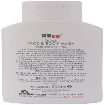 Sebamed Olive Face And Body Wash 200ml 